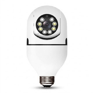 دوربین بیسیم مداربسته تحت شبکه مدل v380 با کیفیت Full HD 1080، لنز 2 مگاپیکسل، چرخش 360 درجه افقی و 90 درجه عمودی، دید در شب تا 20 متر، اتصال Wi-Fi، نصب روی دیوار و سقف، مناسب فضای باز و بسته
